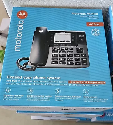 Motorola ML1100 DECT 6.0 Expandable 4-line Business Phone System • $65