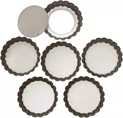 Small Tart Pans - Removable Bottom - Perfect For Mini Tart Baking Or Making Mini • $19.92