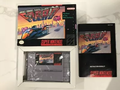 F-Zero SNES CIB - Super Nintendo - Includes Box Protector - Great Condition • $70