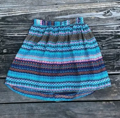 Mossimo Supply Co. Boho Chic Striped Tribal Belted Mini Skirt - Women's XS • $14