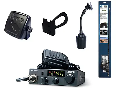 Uniden PRO510XL CB Radio / Jeep JK Radio Bundle & Antenna Kit W/ Speaker Mounts • $229.95