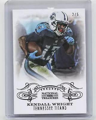 2013 Panini National Treasures #97 Kendall Wright Century Black #/5 • $14.95