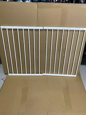 Babydan Flexi Fit Metal Baby Gate / Stair Gate White USED / MISSING PARTS • £42.99