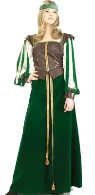 Maid Marion Marian Green Renaissance Princess Dress Up Halloween Adult Costume • $58.88