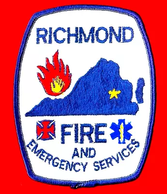 $10.20 • Buy Richmond Virginia Fire And Emergency Services VA First Responder Uniform Patch