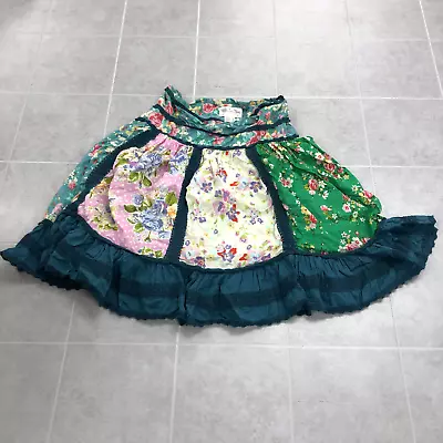 Vintage Matilda Jane Clothing Multicolor Floral Ruffle A-Line Skirt Women Size S • $30