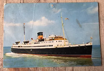 SS Manxman 1966 Vintage Postcard J Arthur Dixon Imperfect • £1.50