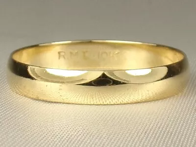 Men's 10k Yellow Gold .417 Polished Band Fine Ring-Size 11.75 • $89