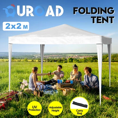 $82.90 • Buy 2x2M Gazebo Pop Up Outdoor Camping Marquee Wedding Party Shade Canopy Tent White