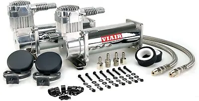 Viair 44432 Dual Chrome 444C High-Performance Air Compressor Value Pack (200 PSI • $342.95