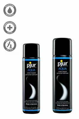  New Pjur Aqua H2o Slick Water Based Massage Lubricant Lube 250 100 Ml • $16.99