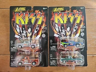 4 Of 6 Johnny White Lightning Chase Kiss Cars Set Mint 1999 VHTF Rubber Tires 👍 • $187.99