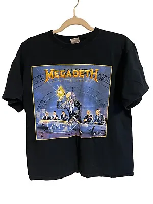 Vintage Megadeth Rust In Peace Metal Band T Shirt Mens Size Medium • $22.09