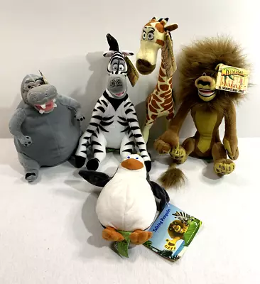 Dreamworks Madagascar Plush Lot (Merman Mary Alex Gloria Penguin) Promo 2005 • $92.37