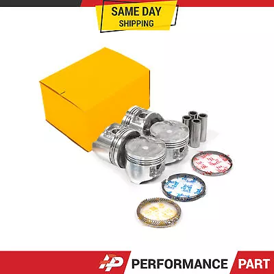 Pistons W/ Rings For 92-95 Honda Civic Del Sol 1.6L SOHC D16Z6 • $1097.99