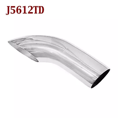 J5612TD 2.5  Stainless Turn Down Exhaust Tip 2 1/2  Inlet 2 3/4  Outlet 9  Long • $34.44