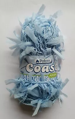 Patons Coast 50g Ball. Aran Weight Knitting Yarn. Eyelash Fashion Yarn • £1