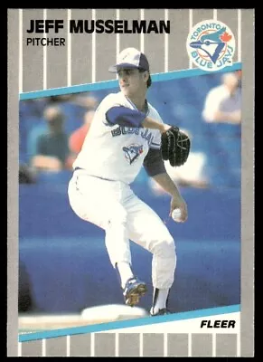 1989 Fleer  #243  Jeff Musselman   Pitcher   Toronto Blue Jays  FREE Shipping • $1.15