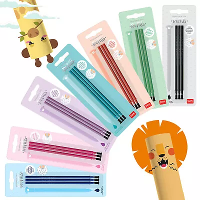 Legami Erasable Pen Kawaii Cute Animal Gel Pen Refills School Stationery • £4.99