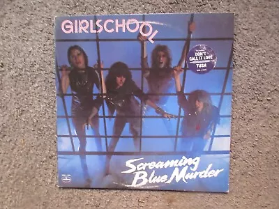 Girlschool  Screaming Blue Murder  1982 Mercury Promo Ex/gd+ Oop Nwobhm Lp • $13.99