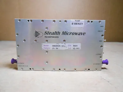 Stealth Microwave Sm08896-41l Linear Power Amplifier - Options 13 24 • $220