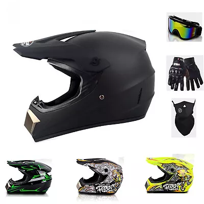 Motorcycle Open Full Face Racing Helmet Motocross Dirt Bike Off Road Helmets AU • $67.75