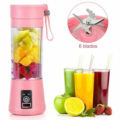 Portable Household Electric Juicer Mini Juicer Cup Small Rechargeable USB • $12.99