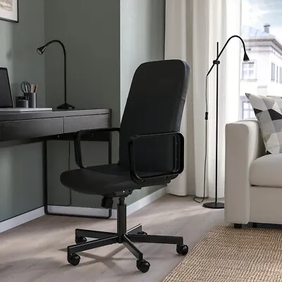 ⭐️ IKEA RENBERGET Desk Swivel Lucky Gaming Office Chair Bomstad Black ⭐️ • £58.49