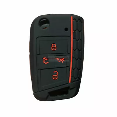 $4.96 • Buy Fit VW Tiguan GTI Jetta Arteon 4 Button Smart Remote Key Fob Silicone Case Cover