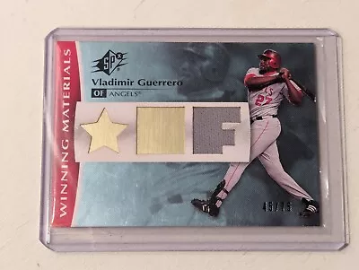 ⚡ 2008 SPx Vladimir Guerrero Winning Materials Game Used Jersey Relic Angels /75 • $0.99