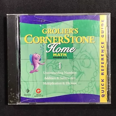 Grolier's Cornerstone Home Math Numbers Add/Subtract/Multiply/Div Grades 3-4 CD • $8