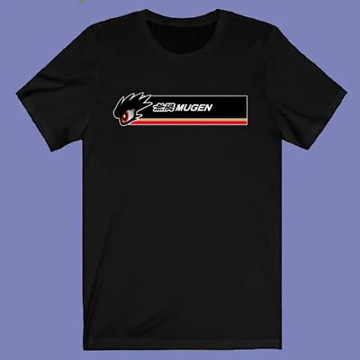 Mugen Power Japan Racing Logo Men's Black T-shirt Size S-3XL • $20.99