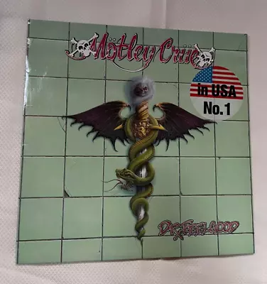 MOTLEY CRUE ~Orig 1989 1st Press UK/Europe DR. FEELGOOD Vinyl LP~ Hype NM-/EX! • $104