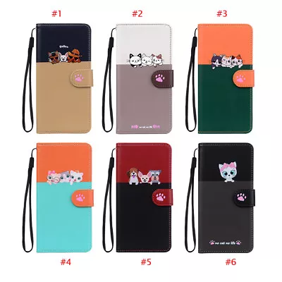 Cartoon Pattern Flip Folio Leather Case For IPhone 15 Pro Max 14 13 Plus 12 11 • $9.09