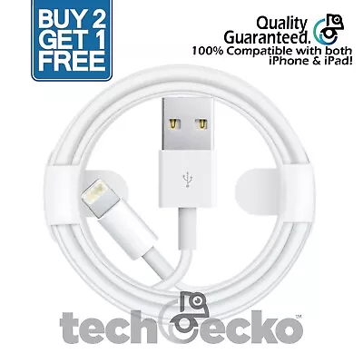 Heavy Duty USB Charger For Apple IPhone 13 12 11 X 6 5 7 8 Data Lead Cable 1m 2m • £3.75