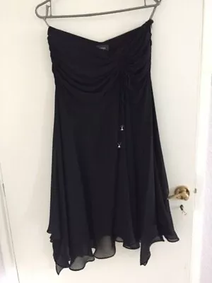 Mexx Black Strapless Dress Cocktail Party Formal Dress Size 10/M • £20