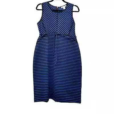 Motherhood Sleeveless Maternity Dress Size S Blue And Black Striped New • $23