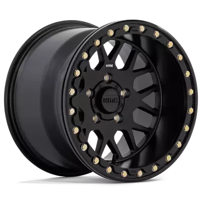 KMC Powersports KS235 GRENADE BEADLOCK 15X10 5X114.3 00 SATIN BLK Wheel Rim (QTY • $387.50