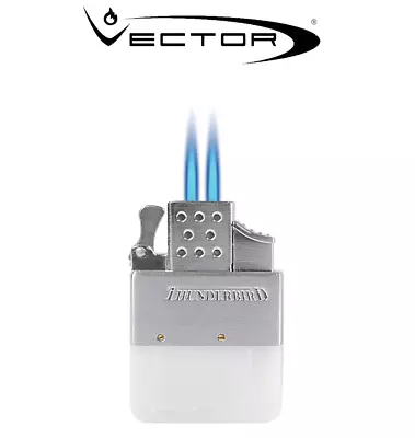 Vector Thunderbird Double Jet Flame Lighter - Butane Gas Insert Zippo • $57.57