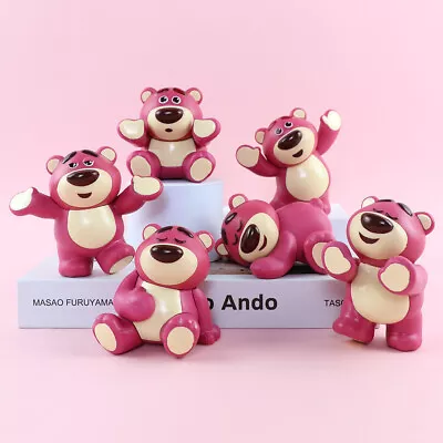 Toy Story Lotso Figure Model Toy Strawberry Bear Ornament Decoration Kids Gifts • £24.13