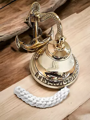 Brass Door Bell Hanging Bell Nautical Theme Bell For Door Room Wall Décor Gift • $148.50