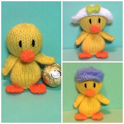 KNITTING PATTERN - Easter Chick Chocolate Cover Fits Ferrero Rocher • £3.25