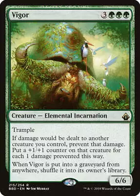 Vigor Battlebond HEAVILY PLD Green Rare MAGIC THE GATHERING MTG CARD ABUGames • $8.99