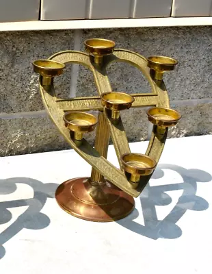 Antique Heart Shaped 7 Light Votive Candle Stand (CU647) Chalice Co • $295