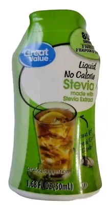 Great Value Liquid No Cal. Stevia Sweetener No Gluten 1.68 Fl Oz ELEVEN PIECES • $50