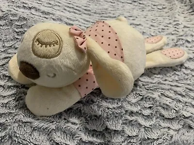 Mamas & Papas Sleepy Heads Soft Toy Puppy Pink Small Cuddly Teddy Animal • £8.99