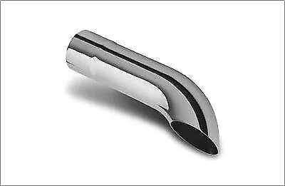 Exhaust Tip 2.00 Inch Dia 8.00 In Long 1.75 Inlet Turn Down Chrome Wesdon Exhaus • $29.99