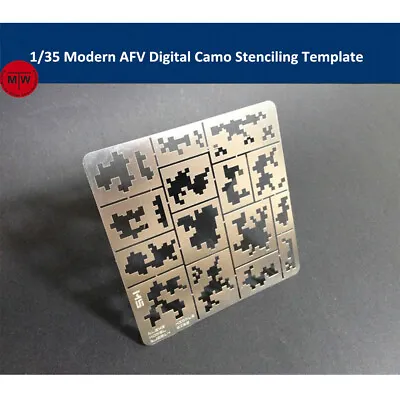 1/35 Modern AFV Digital Camo Stenciling Template Model Building Tool AJ0014 • $8.50