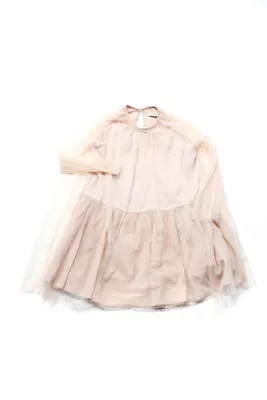 Stella McCartney Kids Childrens Girls Jeweled A Line Dress Pink Size 8 • $41.49