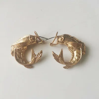 $9.99 • Buy New Zara Fish Stud Earrings Heavy Gift Fashion Women Party Show Jewelry
